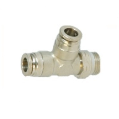 INB116-532-021 NUMATICS/AVENTICS NP BRASS PUSH-IN FITTING 5/32" TUBE X 1/4" NPT MALE SWIVEL RUN TEE